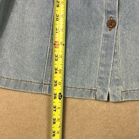 Nanushka Denim Mora Wash 80’s Style Belted Dress Women’s size M - Picture 9 of 14